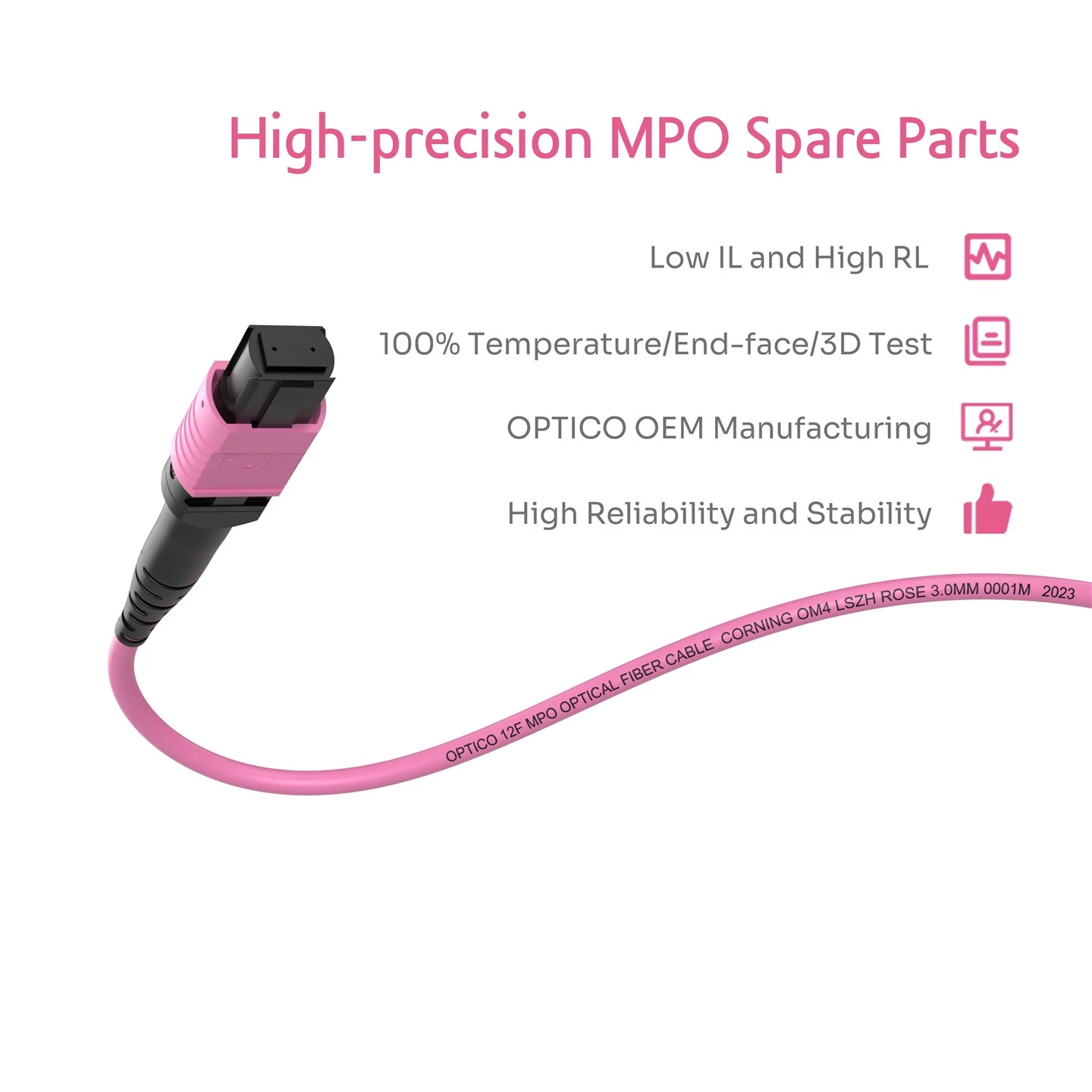MTP Patch Cord OM4 12 Cores MTP Patch Cord OM4 12 Cores