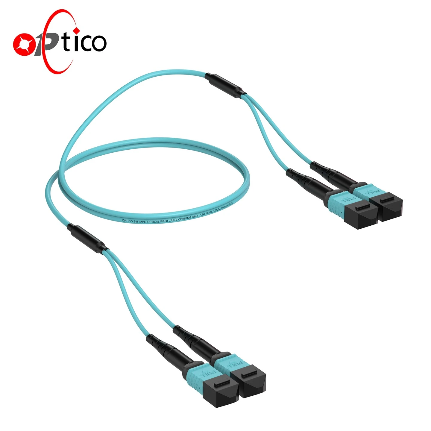 کابل صندوق عقب 24F MPO OM3 زن 2 × 12